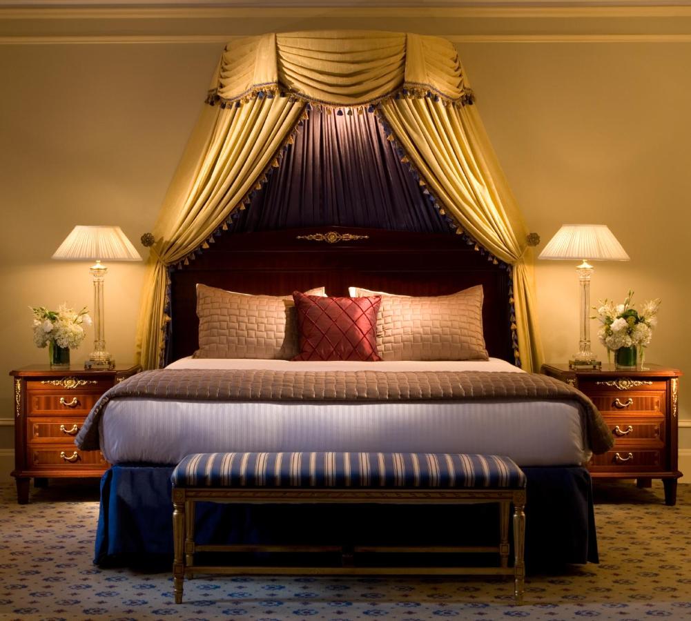 Luxurious bed with canopy