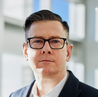 Man in glasses, suit